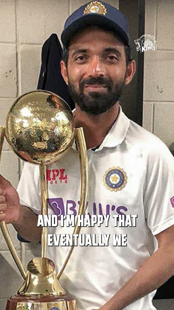 That winning mentality. 🙌 So many classy memories and the moments we'll never forget. Thank you for the memories, Ajinkya. 🥳💛 #WhistlePodu