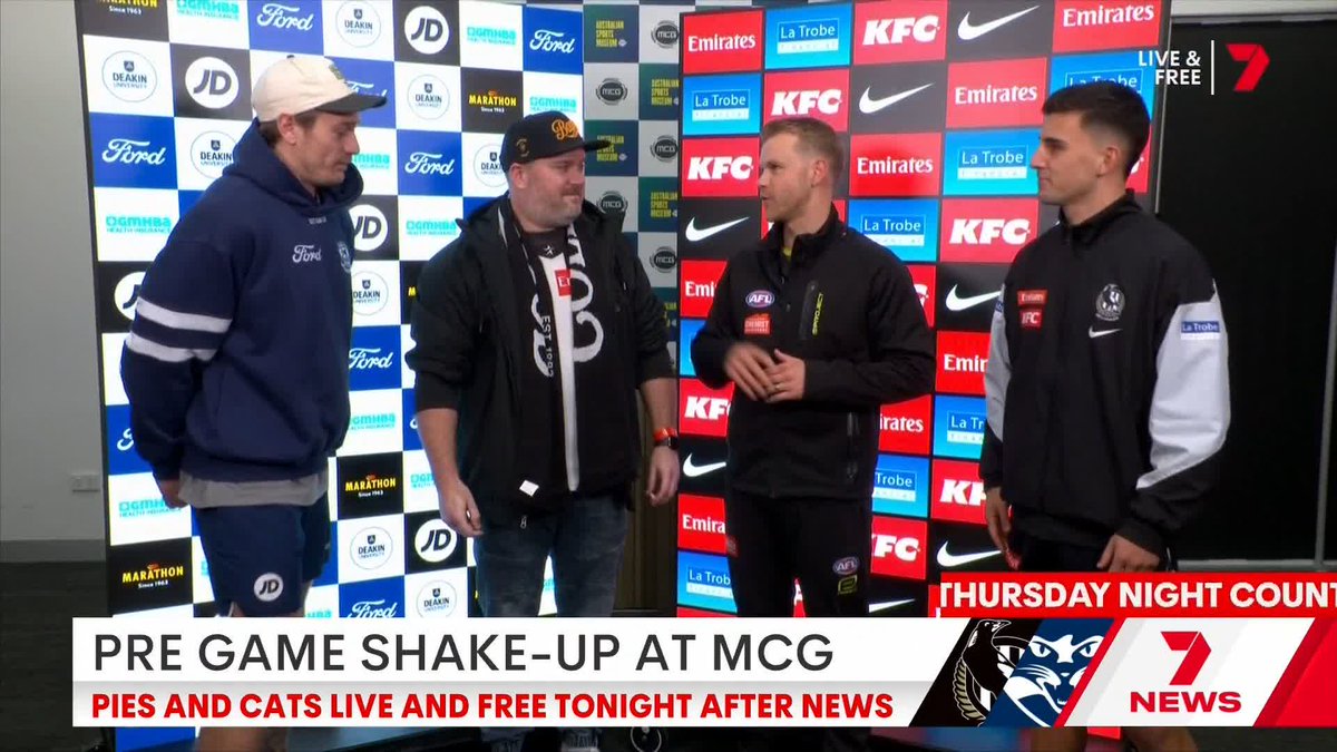 ‼️ SECRET COIN TOSS ‼️ #AFLPiesCats