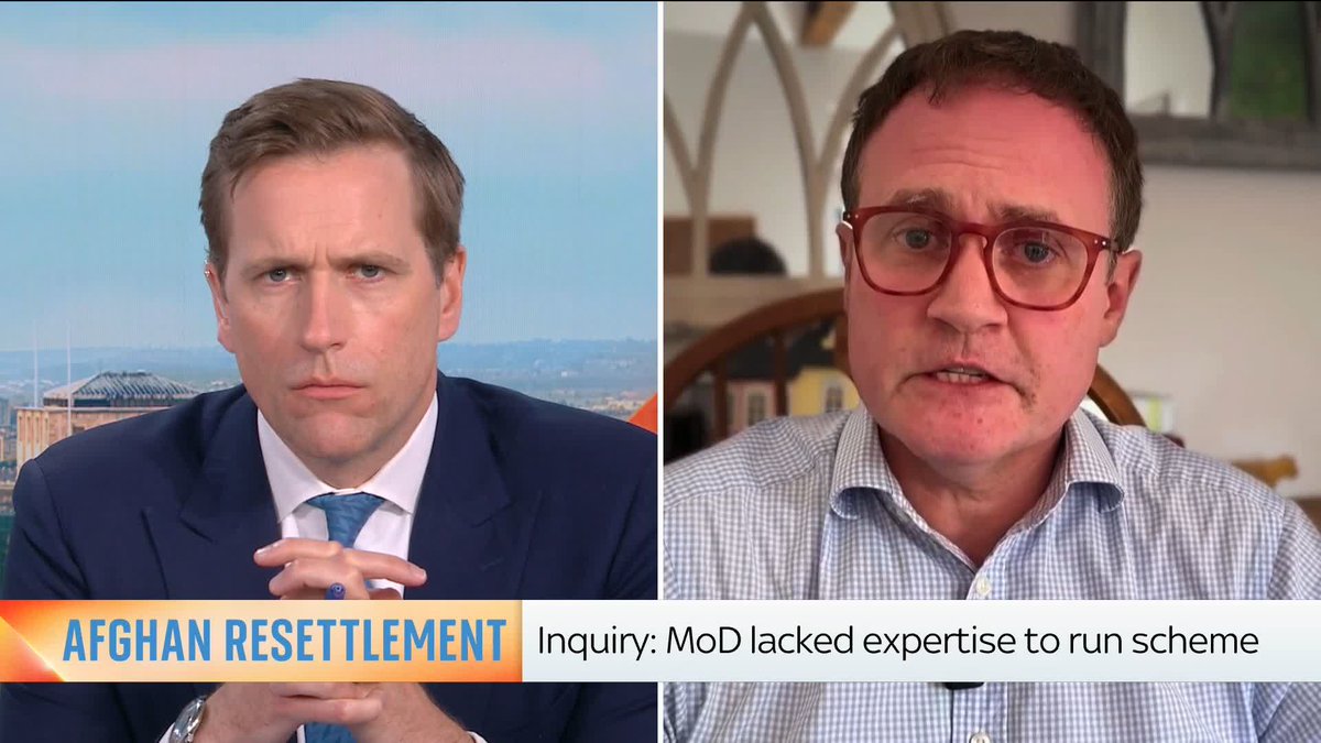 'I blame the failure of our political leadership to understand that if you're going to war, you better mean it. If you don't, don't do it as you're putting others at risk - and that's unforgivable.' Tom Tugendhat speaks about who he blames for the 2021 Afghanistan withdrawal