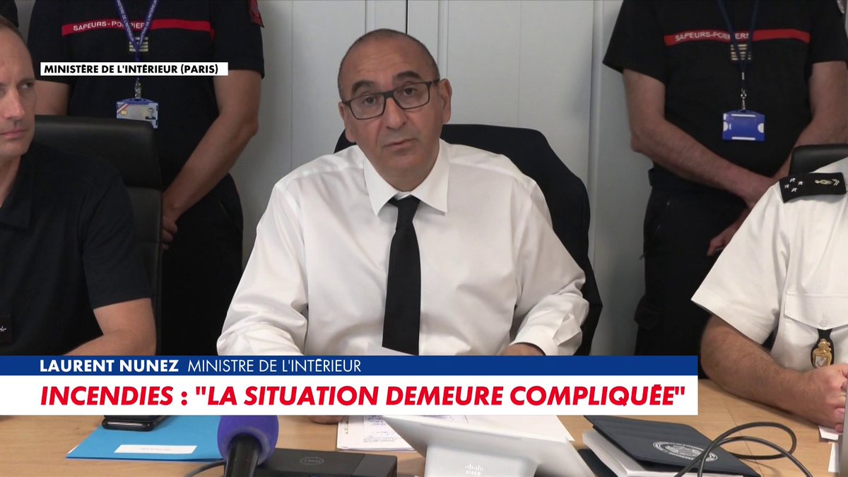 Laurent Nunez fait le point sur les incendies en France : «Nous sommes passés à 14.131 feux pour 117.000 hectares brûlés» Toute l'info est à retrouver sur