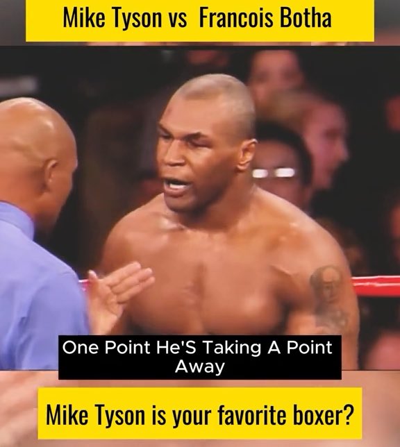 🤯The night Mike Tyson went crazy in the ring🥊 Security swarming the canvas and pure chaos in Round 1. For 4 rounds, Botha taunted Tyson, outboxed him, and led on every scorecard. Then came Round 5. One right hand. Lights out. 💥 Did Botha poke the beast too hard? 👇 #Boxinghistory #MikeTyson