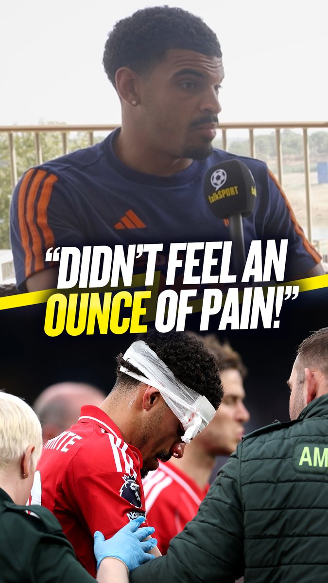 ❌ "I didn't feel an ounce of pain." Morgan Gibbs-White talks to @MaxBScott about the facial injury he suffered towards the end of the Premier League season 🤕