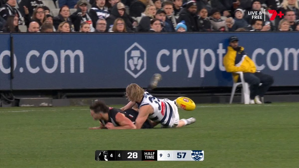 Mitch Cleary on Zach Guthrie's tackle on Lachie Schultz 👇 #AFLPiesCats