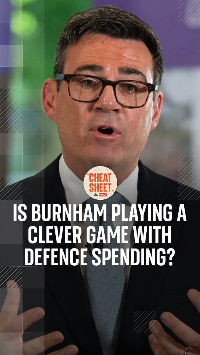 Has Andy Burnham played a clever game with his announcement about defence spending? The PM will invest £8.4 billion into the production of the next generation of nuclear submarines. Sophy Ridge and Wilfred Frost discuss on #CheatSheet: