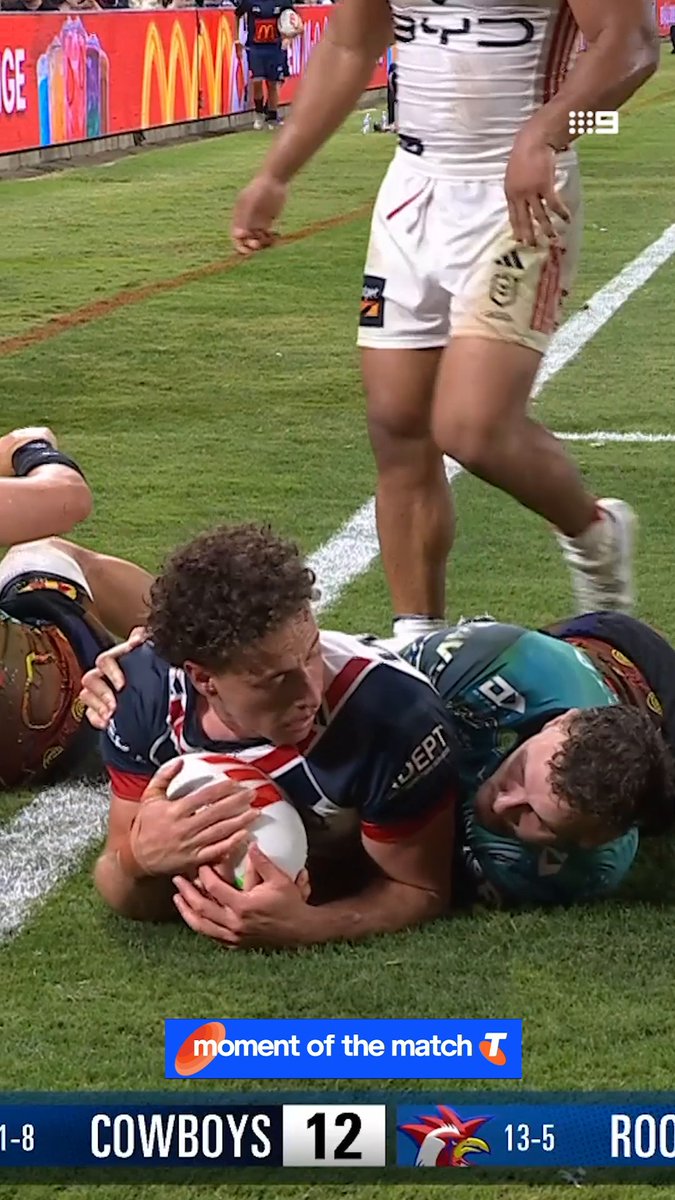HE CAN'T BE STOPPED 😤 #NRL Telstra Moment of the Match