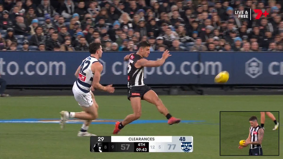 "He might be the only player in the comp that can do that." 🗣️ Kane Cornes on this Nick Daicos play #AFLPiesCats