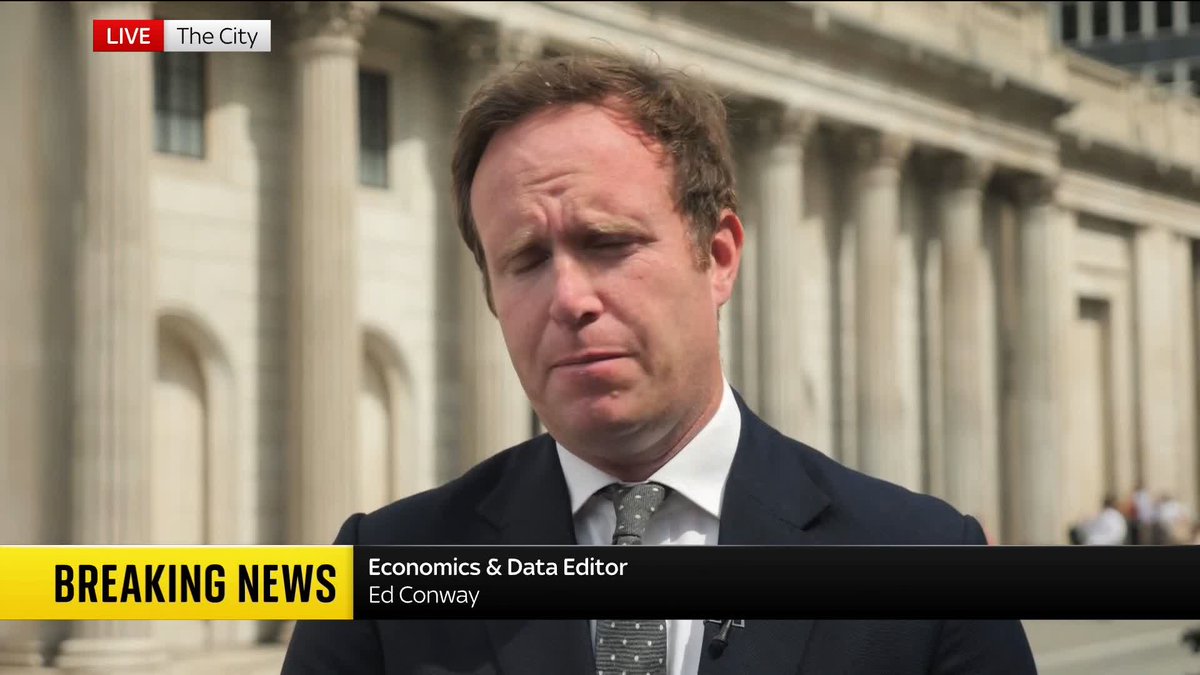 The Bank of England has kept the UK interest rate on hold for the fifth time in a row at 3.75%. Sky's Economics and Data Editor Ed Conway has the latest. 📺 Sky 501 and YouTube