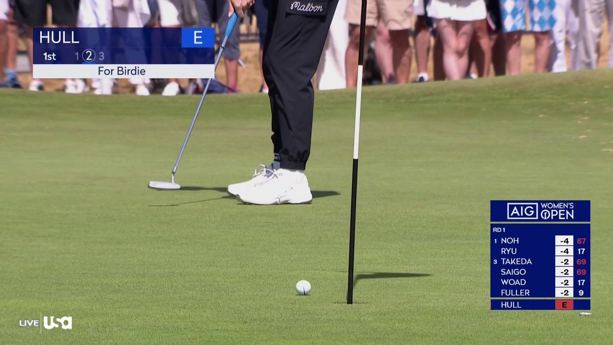Charley Hull starts strong with a birdie at the AIG Women’s Open 💪 📺 USA Network