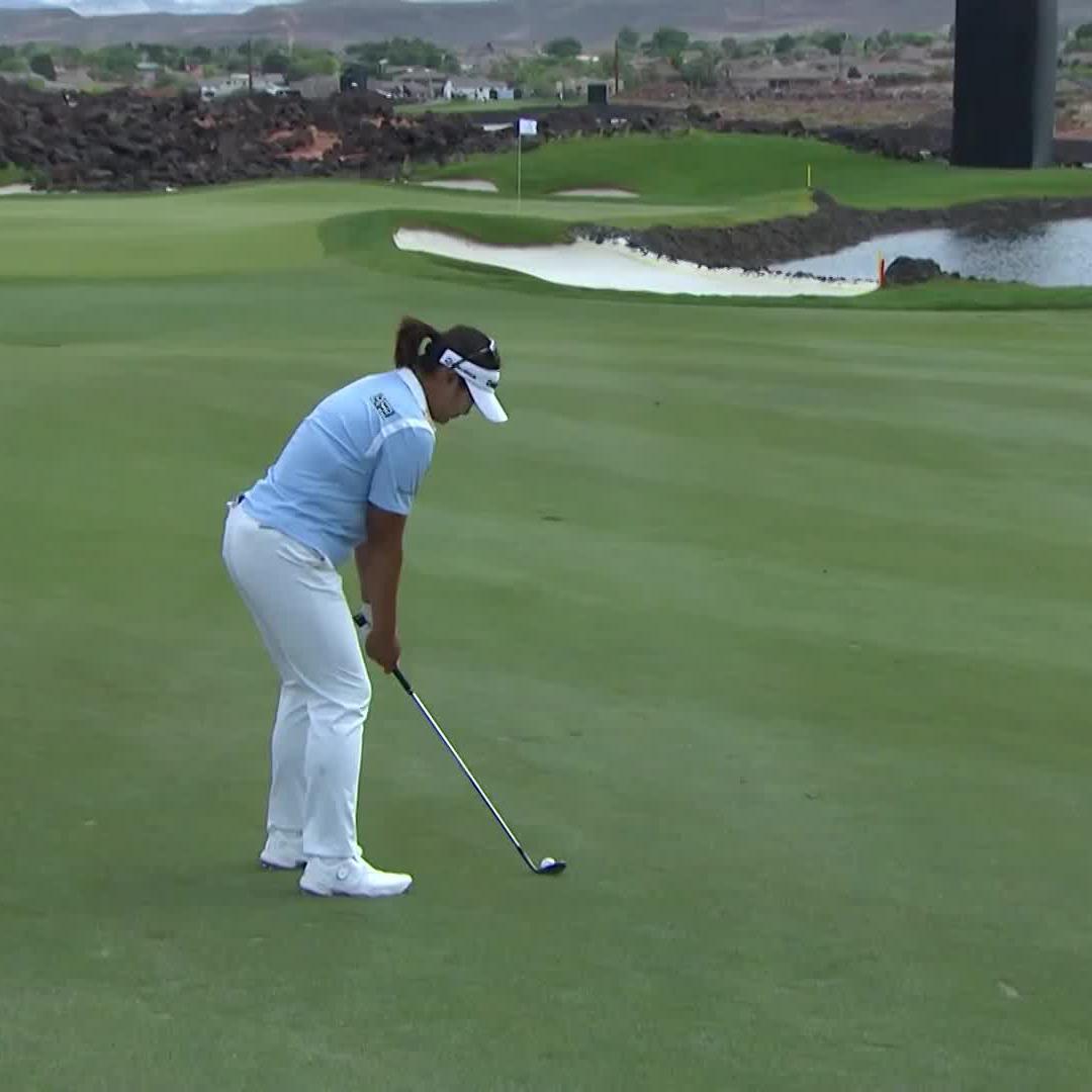 No one, man OR women, has ever hit more than 80 percent of greens in a season before. (Tiger's best was 75.2 percent in 2000) Haeran Ryu is hitting 80.4 percent this season.