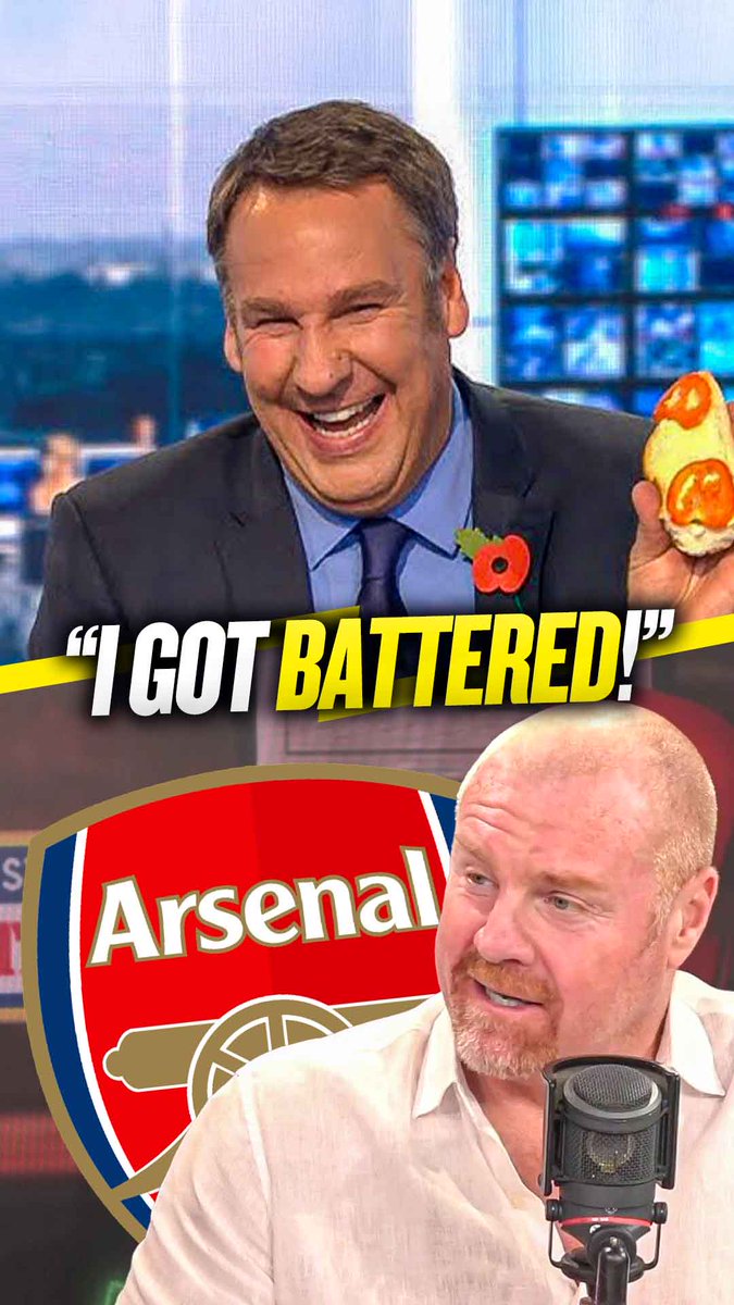😳 "I got linked through Paul Merson and got battered!" 😫 "I didn't say a word about managing Arsenal! Merson said it!" Sean Dyche was not happy with Paul Merson linking him to the #AFC job back in 2017 when he was Burnley boss! 🤣