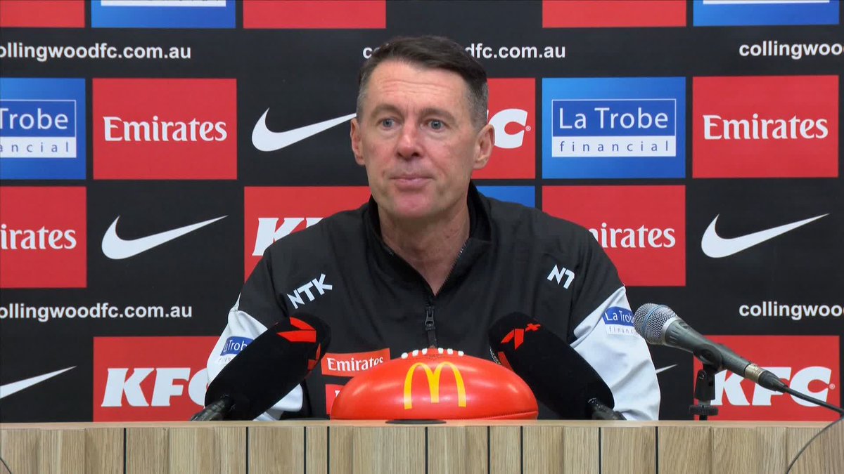 "The numbers suggest Nick won that battle." 🗣️ Craig McRae on Nick Daicos' duel with Oisin Mullin #AFLPiesCats