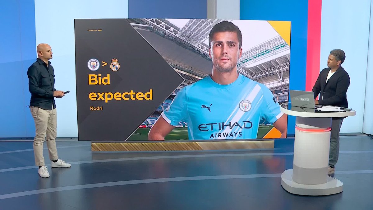 BREAKING: Real Madrid are expected to make an offer for Manchester City midfielder Rodri 🚨
