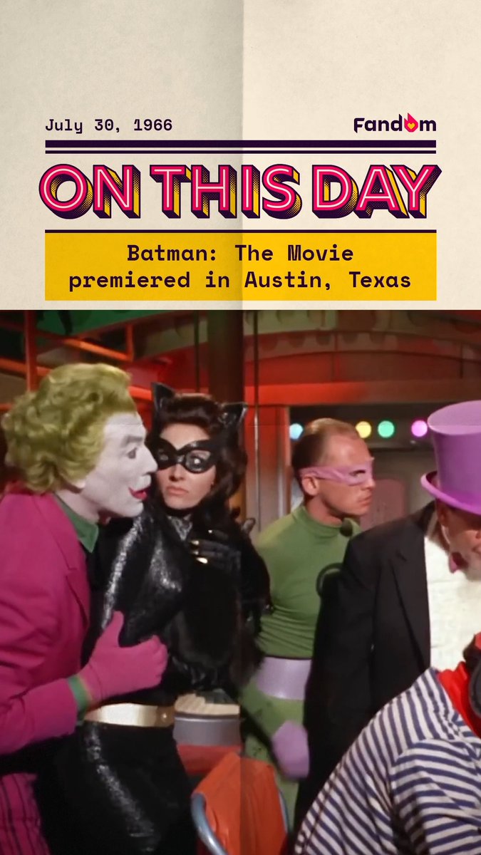 Holy throwback, Batman! The film featuring Adam West's Batman premiered 60 years ago today 😱