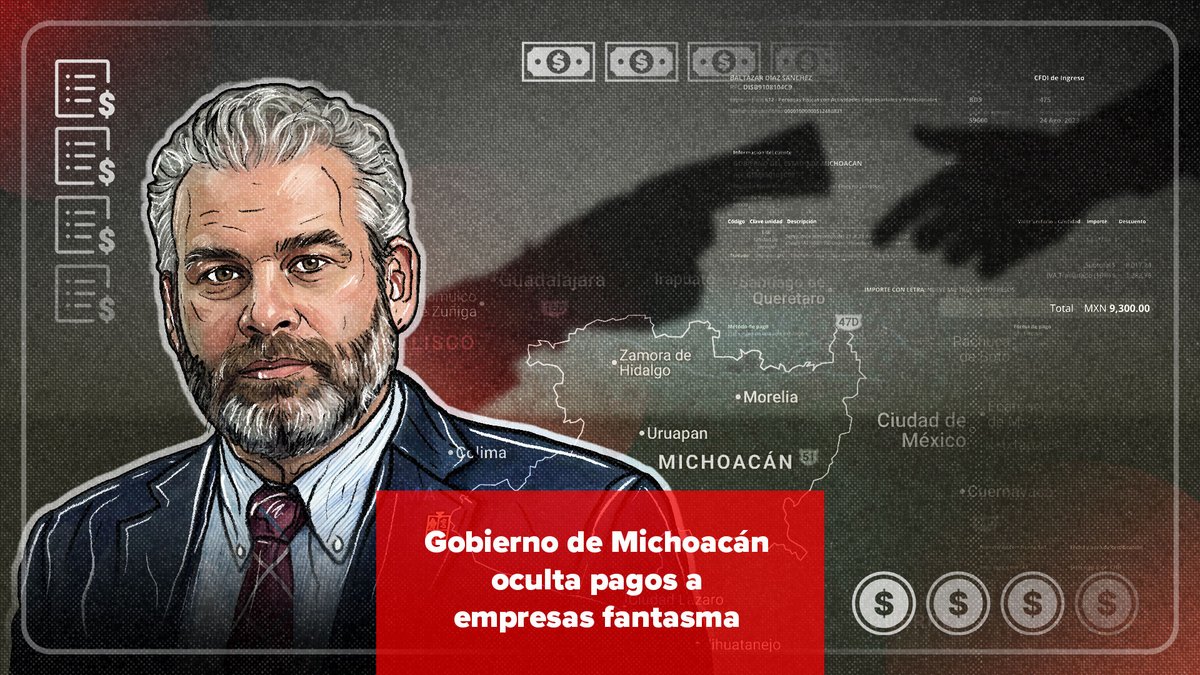 🔴Entre julio y septiembre de 2023, el gobierno de Alfredo Ramírez Bedolla realizó a través de la SSP MICHOACÁN pagos a 2 empresas fantasma definitivas y a 3 contribuyentes señalados en la lista de presuntos simuladores. Pese a la evidencia, el Gobierno michoacano oculta la información. 🧵
