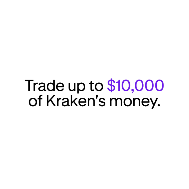 Trade with Kraken's money, not yours ✔️ Pass a challenge ✔️ Unlock up to $10K of Kraken's capital ✔️ Keep 80% of profits Start your challenge now in the Kraken app ⤵️