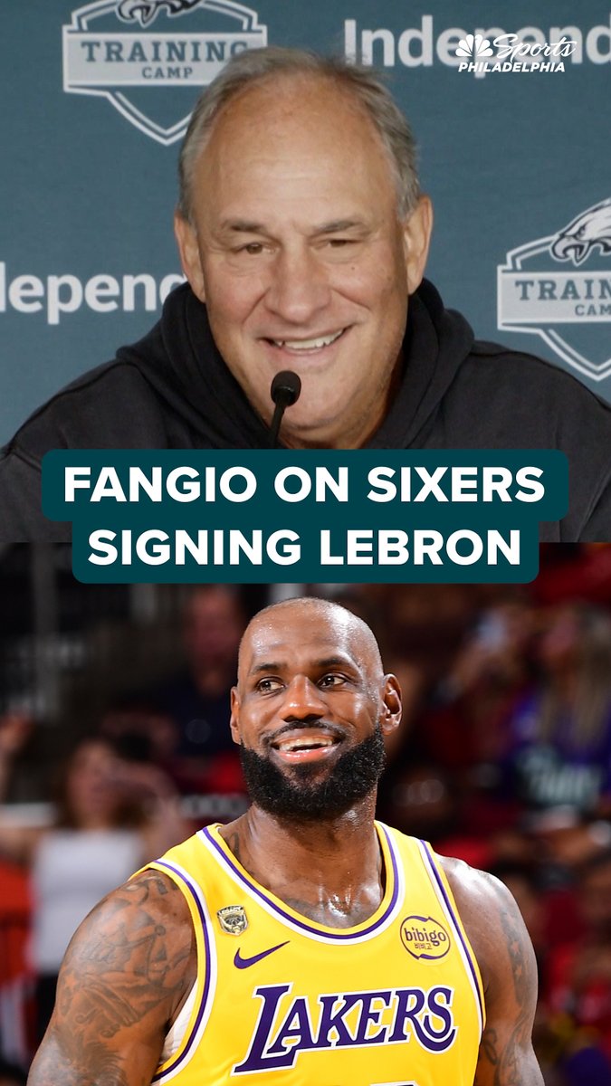 A better acquisition than LeBron James in Philadelphia sports history?! Vic Fangio has one name in mind. 🤔