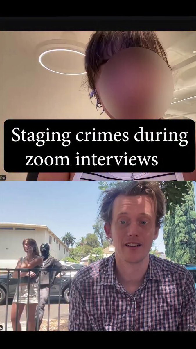 Bros was trying to get a job so he faked stopping a crime in a zoom interview 😂