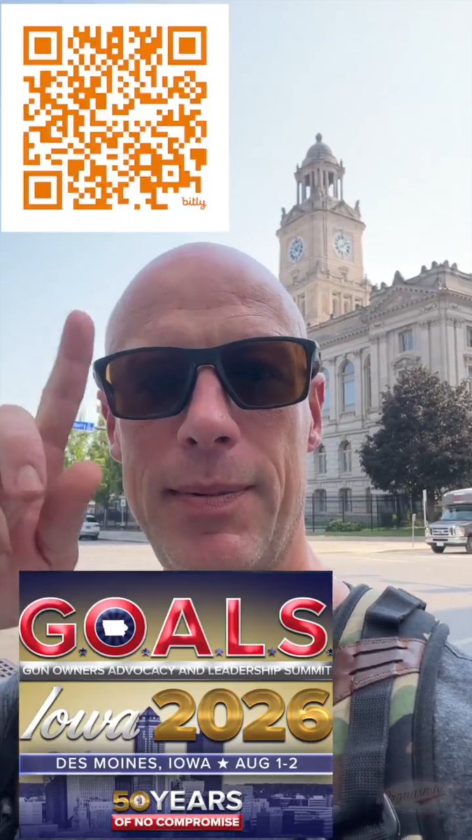 If y'all are in the Des Moines Iowa area this weekend and want to see some cool new guns and gear, come on down to the GOALS convention 🇺🇸 It's free for members and if you're not a member (we all should be if you can afford it...) then you can join and get into the show for $25/annually here: #goals #iowa #desmoines #GOA #fingerbang