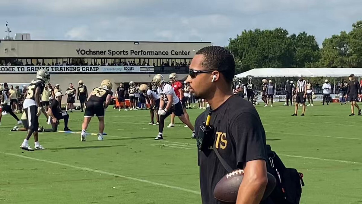 7-on-7 red zone drills Zach Wilson to Bub Means for the TD wdsu