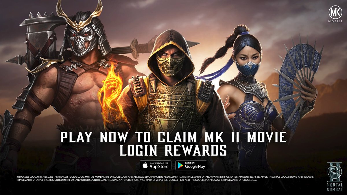 Join forces with Mortal Kombat II movie-inspired characters and claim free rewards in #MortalKombatMobile! Mortal Kombat II Now Streaming on #HBOMax. 🎬 🔥 Download Now: