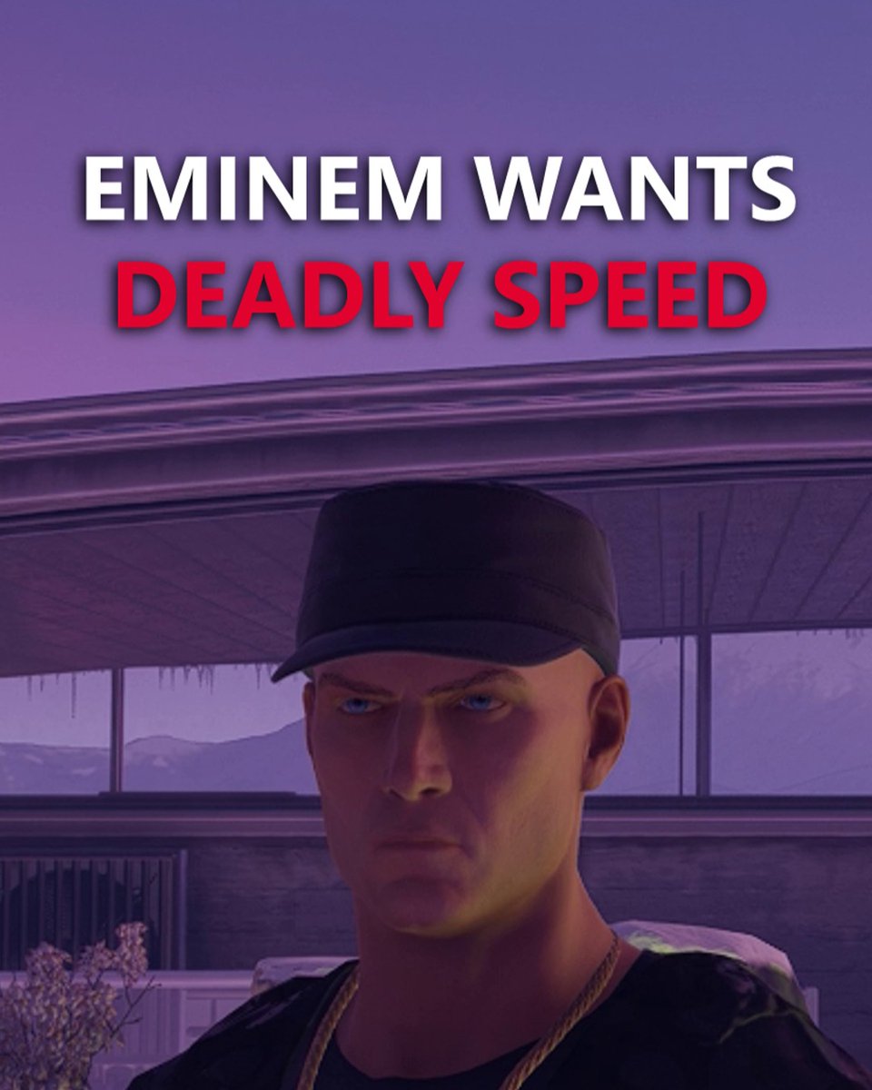 Agent 47 has definitely heard of a speedrun. ⏱️🎯 Play the Eminem vs. Slim Shady mission for FREE until August 23rd. #HITMAN #Agent47 #Eminem