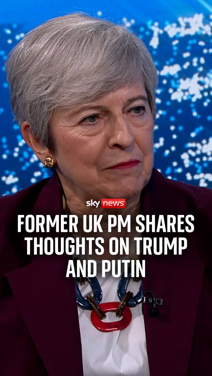 "Once a KGB man, always a KGB man." Former UK prime minister Theresa May said it "cannot be business as usual" with Russia when Yalda Hakim asked what advice she would give to Andy Burnham. 🔗 Watch their full interview at the link #VladimirPutin #DonaldTrump