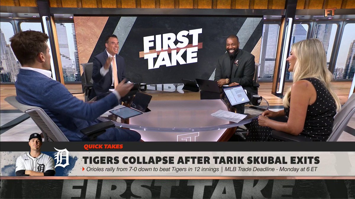 “I mean it’s a cheat code.” 👀 The First Take crew discuss Tarik Subal potentially going to the Dodgers ⤵️