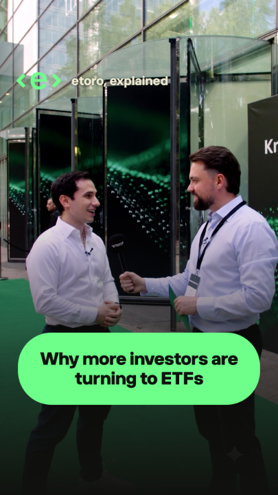Why are more investors turning to ETFs? We spoke with Adrià Beso, Head of Distribution for Europe at WisdomTree in Europe, about our partnership, the growth of retail investing, and the trends shaping the future. Explore WisdomTree ETFs and the WisdomTree-Comm Smart Portfolio on etoro
