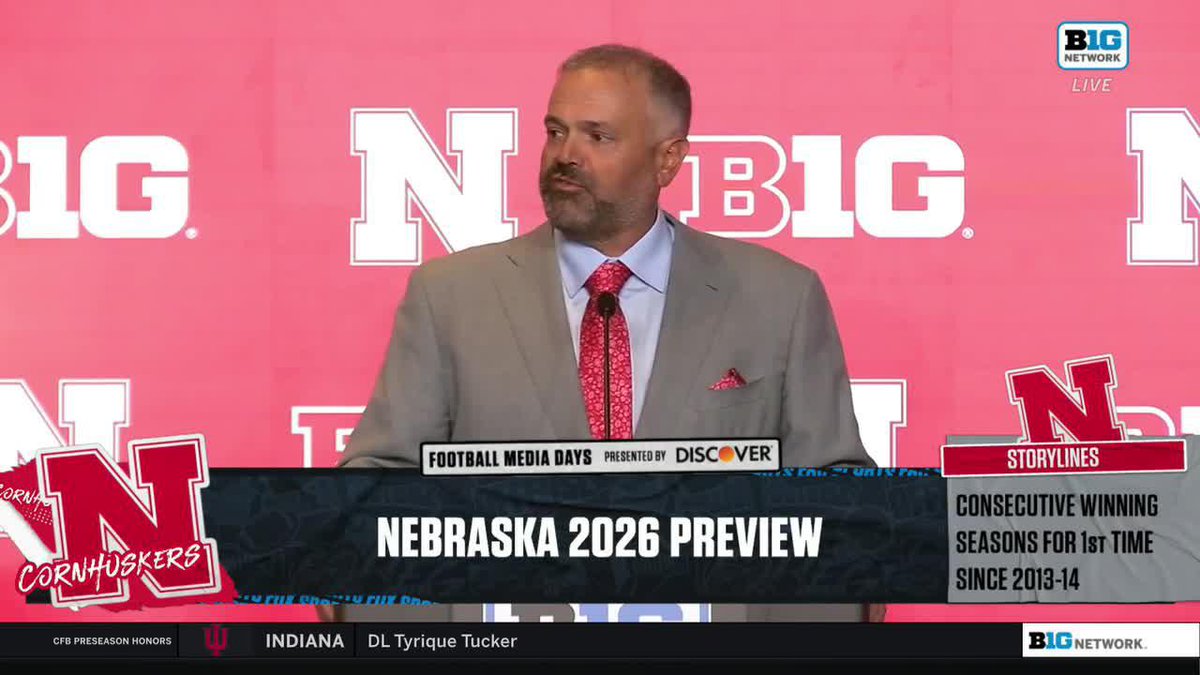 "We didn't come to Nebraska to go 7-6." Matt Rhule on raising the standard at Nebraska Football 👇