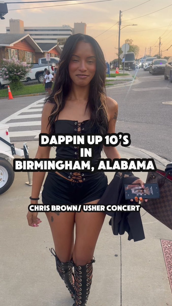 Birmingham Women love RNB Music 😭 Chris Brown & Usher concert brought the ladies out 😭 They were outside! Birmingham, Alabama.