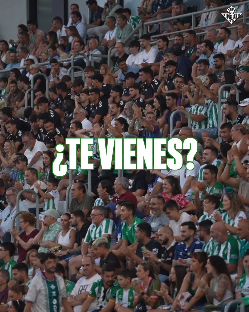 ¡Este sábado queremos repetir el gran ambiente de ayer! 💚🏟️ ¿Te vienes al #RealBetisAlmería? Hazte con tu entrada ➡️
