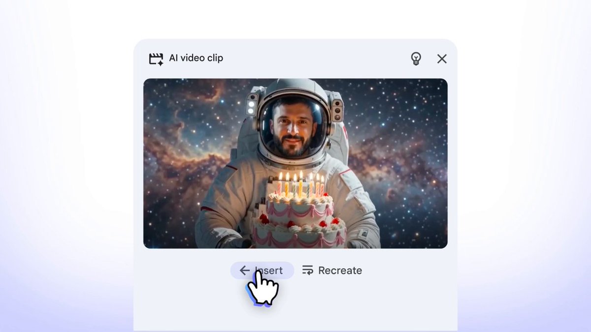Hate being on camera? We have some great news. 🤫🎥 Gemini Omni in Google Vids lets you generate a personal AI avatar to star in your videos. Type a script, and let your digital twin handle the rest. Try it now on desktop →