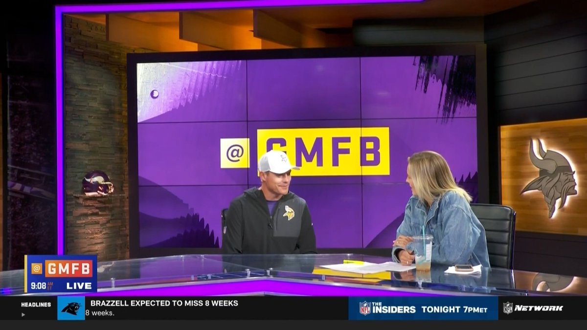 Always a pleasure having Jamie Erdahl and @GMFB out to our house. 📺: @NFLNetwork