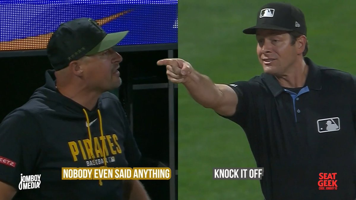 Pirates manager Don Kelly took exception to the umpire staring at him, a breakdown