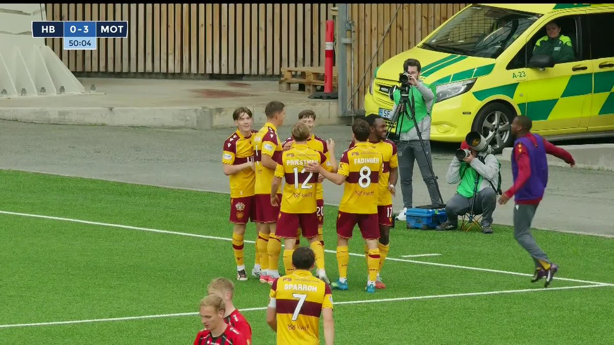 Dylan Williams makes it 3-0 on the night 🟠 What a showing by Motherwell FC in the Faroes 👏