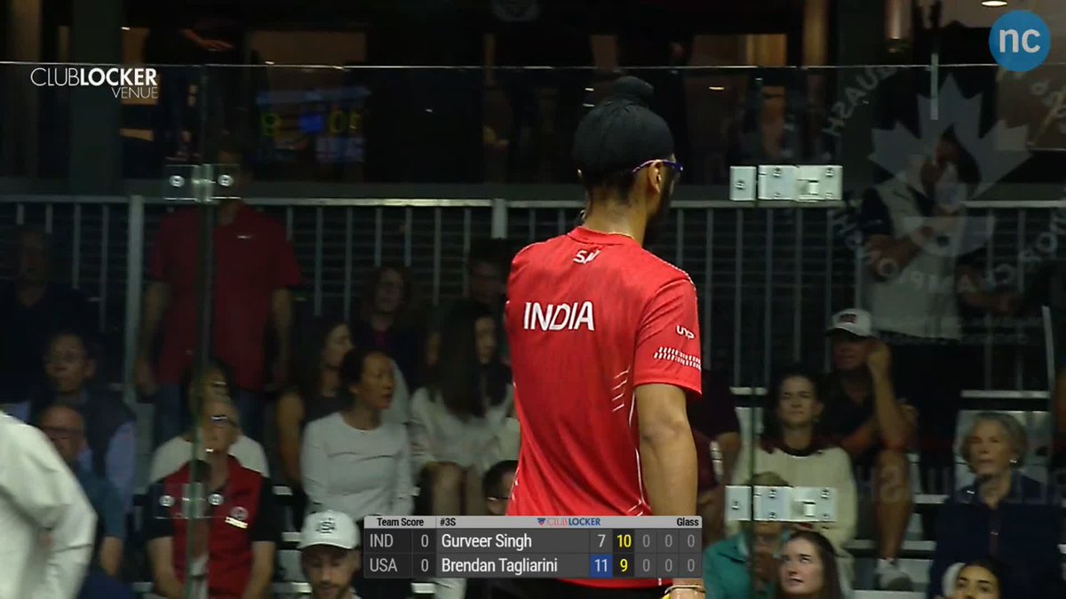 Level again! ⚖️ 🇮🇳 Singh takes game two v Tagliarini 🇺🇸 to bring the scores back to 1-1 in the World Squash Junior Team Championship semi-finals 📺