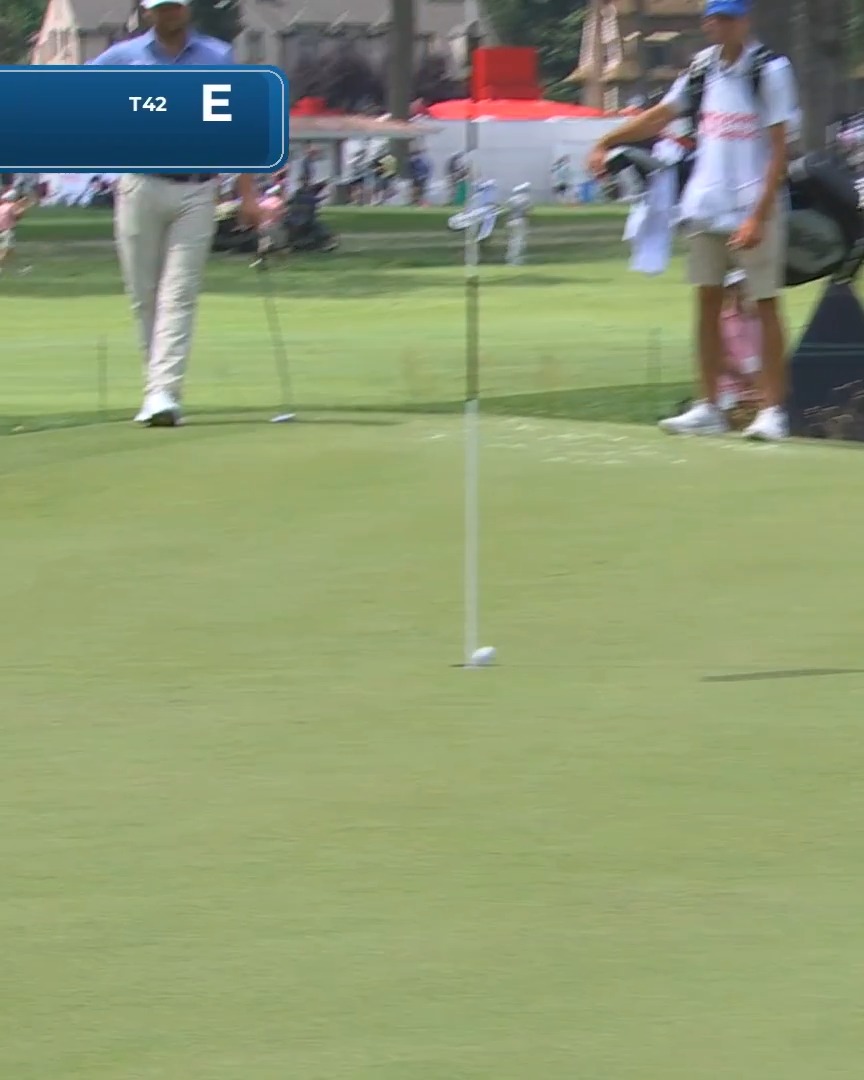 Robbed by the backboard! Matthieu Pavon just misses out on a perfect eagle hole-out Rocket Classic. 📺 PGA TOUR LIVE on ESPN+
