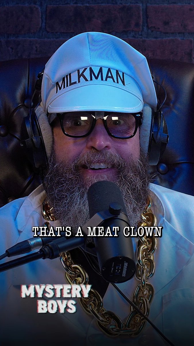 Meat clowns make you big and strong... Donny Rothschild joins us on tonight's Mystery Boys! Tune in at 8pm CT.
