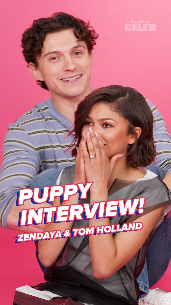 Zendaya and Tom Holland for BuzzFeed’s Puppy Interview