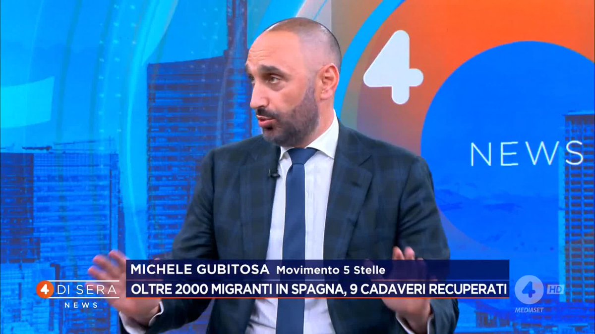 Emergenza migranti: "L'unica soluzione è redistribuire i migranti in tutta l'Europa" Michele Gubitosa a #4disera News