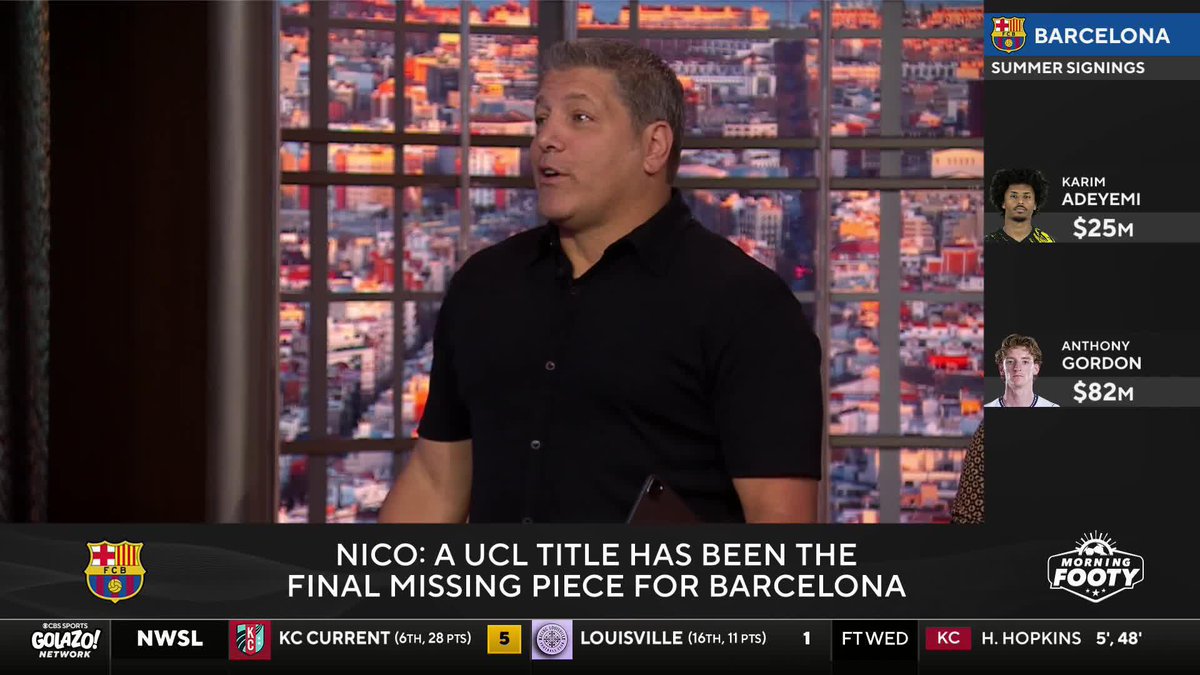 "They are signing him to make the run between the right back and the center back 60 times a game" Tony Meola and @TomBogert preview what new signing Anthony Gordon will bring to Barca—and why he'll hit the ground running 🏃♂️