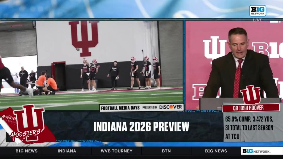 "He has an innate ability to play the position of quarterback." 🗣️ Curt Cignetti on Josh Hoover, who replaces Heisman winner Fernando Mendoza