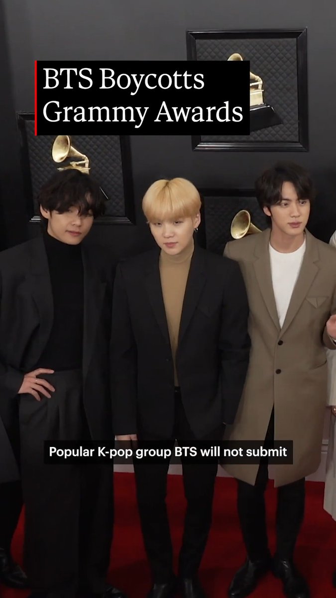 BTS will not be submitting their music for consideration at next year's Grammy Awards in an apparent protest against the Recording Academy’s decision to introduce a separate new “Asian Pop” category, prompting the academy’s CEO Harvey Mason Jr. to defend the new category.