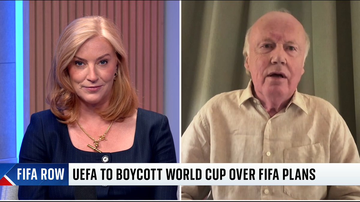 The 55 European nations that make up UEFA have agreed to boycott the World Cup if FIFA goes ahead with a controversial sell-off plan. Sarah-Jane Mee and David Davies, Former Executive Director of the FA, discuss if this could be the moment that brings an end to Infantino's time at FIFA