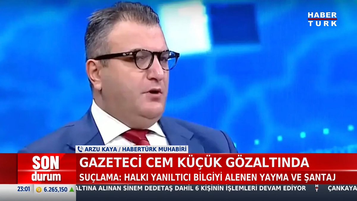 #SONDURUM - Gazeteci Cem Küçük gözaltında. Suçlama: Halkı yanıltıcı bilgiyi alenen yayma ve şantaj.