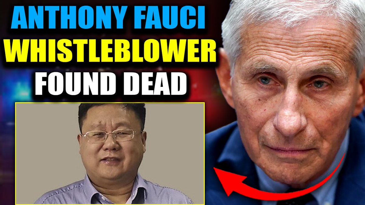 COVID Scientist Found Dead Days Before Testifying Against Anthony Fauci's Depopulation Agenda Every single time Dr. Anthony Fauci sits down to testify before Congress, people start dying. Every time the questions get tough, every time its clear the walls are closing in... Bodies turn up. Witnesses go silent. And the clock resets.