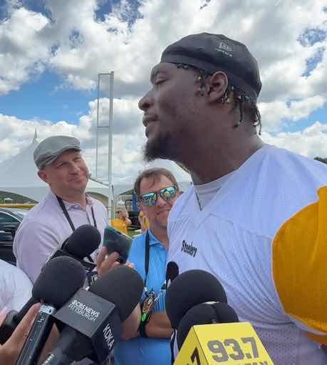 ‘Pat, Money Man’ From Darnell Washington describing it sounds like Pat Freiermuth’s wedding was something