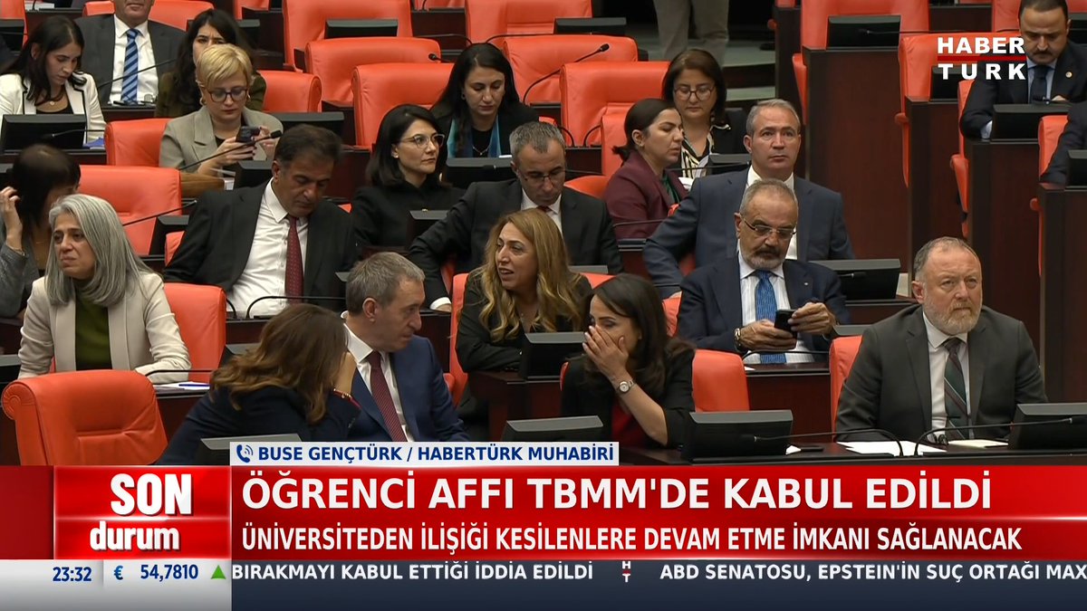 #SONDURUM - Öğrenci Affı TBMM'de kabul edildi. Üniversiteden ilişiği kesilenlere devam etme imkanı sağlanacak.