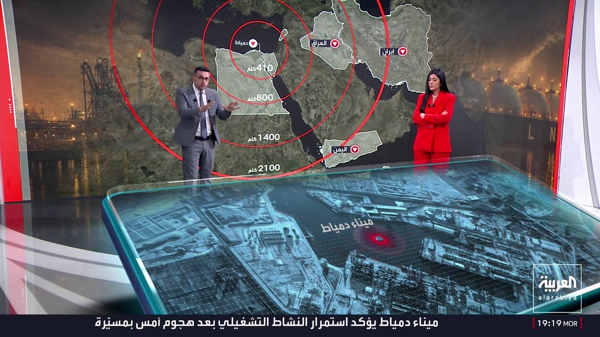 من العراق وجنوب لبنان وغرب إيران إلى القارب القريب.. سيناريوهات مفترضة لمسارات المسيّرة نحو دمياط عبر الخريطة