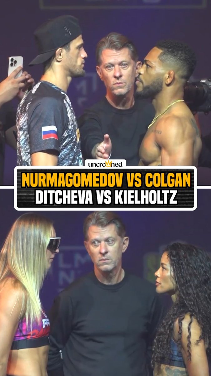 The #PFLNY main and co-main events are set 💪 Usman Nurmagomedov: 154.8 lbs vs. Archie Colgan: 154.8 lbs Dakota Ditcheva: 125.8 lbs vs. Denise Kielholtz: 121.8 lbs